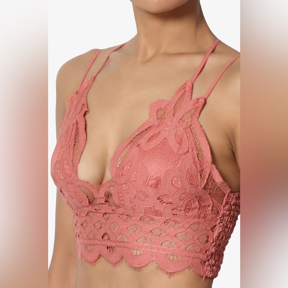 Free People Adella Lace Bralette- Copper - Picture 2 of 7